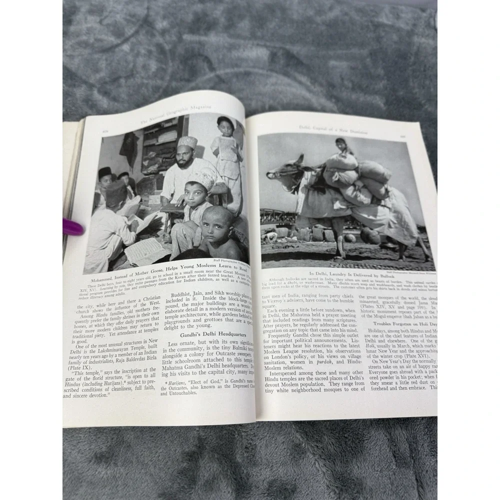 Vintage 1947 February‎ National Geographic Journal Magazine Paperback Book